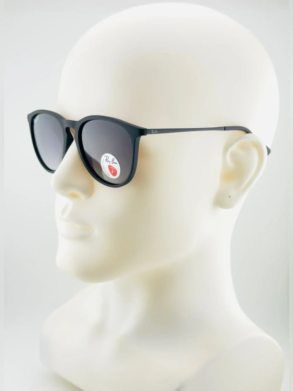 Ray-Ban Erika Women Sunglasses RB4171 Matte black Frame Gradient Gray Lenses